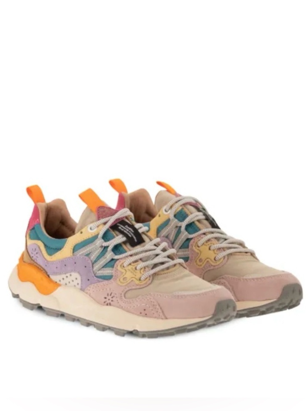 NWT Flower Mountain YAMANO 3 WOMAN Suede and technical fabric sneakers - Picture 4 of 14